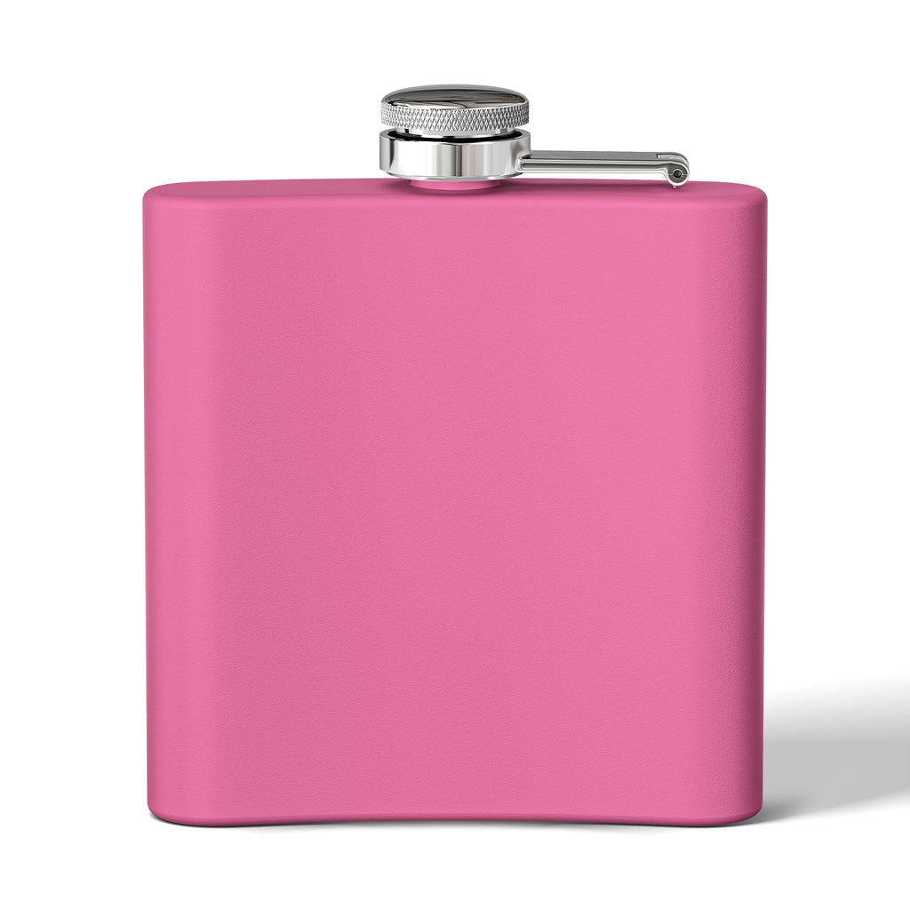 Tequila Flask - "Hot Girls Drink Tequila" 6oz Stainless Steel Hip Flask